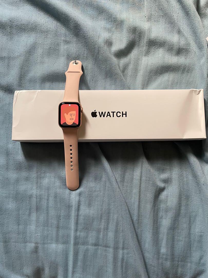 Apple watch se 40mm gps gold pink band best sale