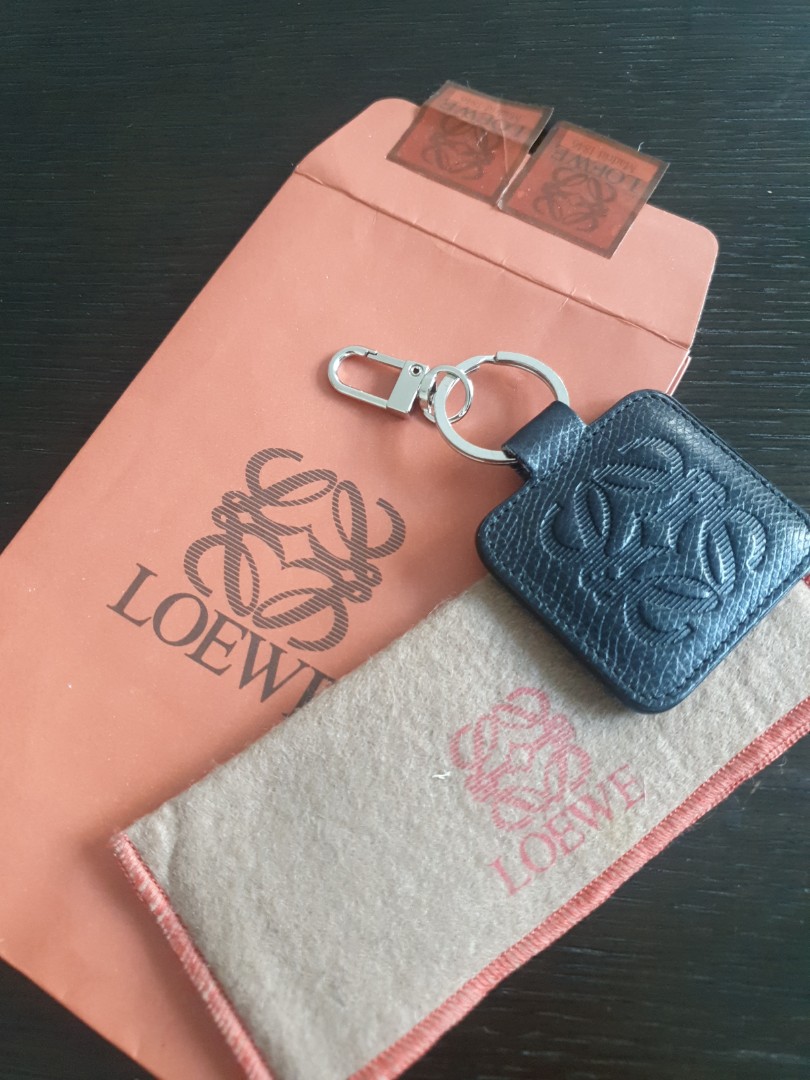 Loewe Grey and Black Penguin Charm Keychain, Women's Bags, IetpShops