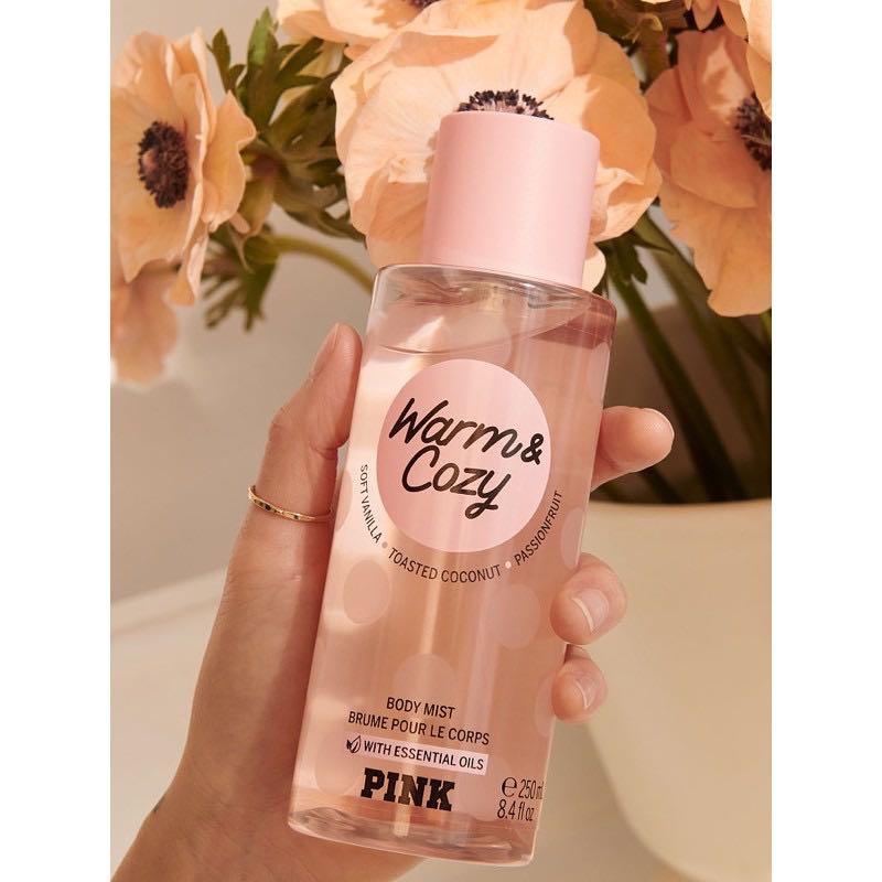 Authentic Victoria'S Secret Pink Warm & Cozy Body Mist - Best Seller!,  Beauty & Personal Care, Fragrance & Deodorants On Carousell