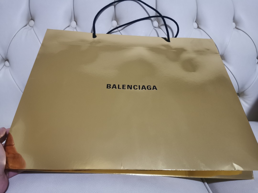 Balenciaga paper bag, Luxury, Accessories on Carousell