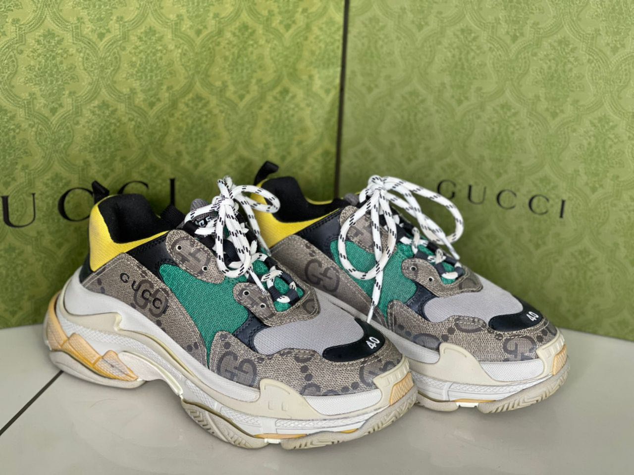Gucci x Balenciaga's Triple S sneakers, Women's Fashion, Footwear ...