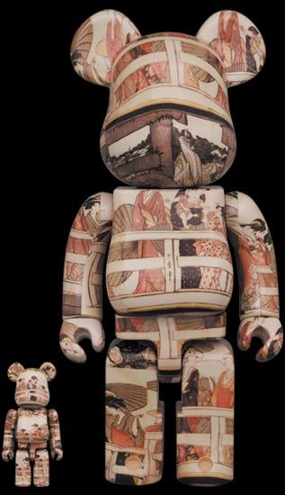 フィギュア BE@RBRICK 喜多川歌麿「両国橋の上下」 100% & 400%
