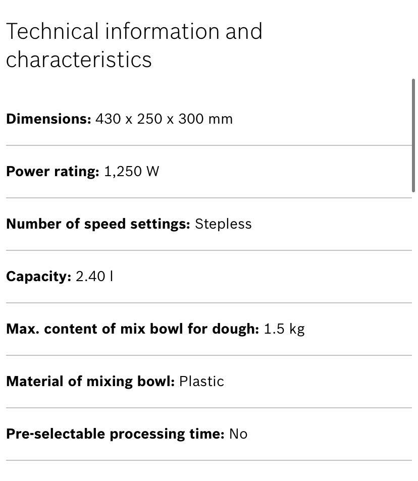 Bosch Food processor, TV & Home Appliances, Kitchen Appliances, Other Kitchen Appliances on