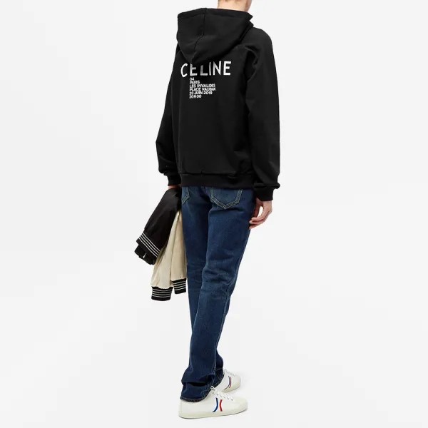 Celine Invitation Hoodie Fesyen Pria Pakaian Baju Luaran di