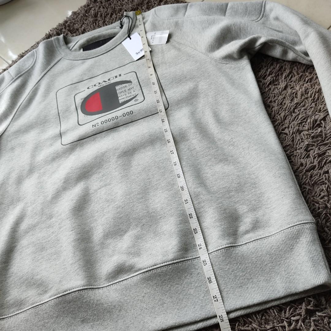 Coach X Champion Sweatshirt, Men's Fashion, Tops & Sets, Hoodies on