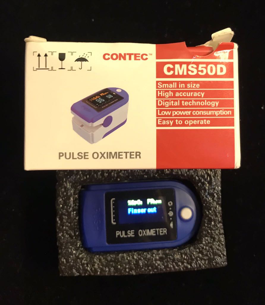 Contec CMS50D Pulse Oximeter, Health & Nutrition, Health Monitors