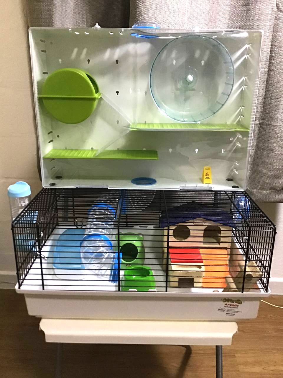 Critterville Arcade Hamster Cage Multi Level Home L 46cm x W 29cm