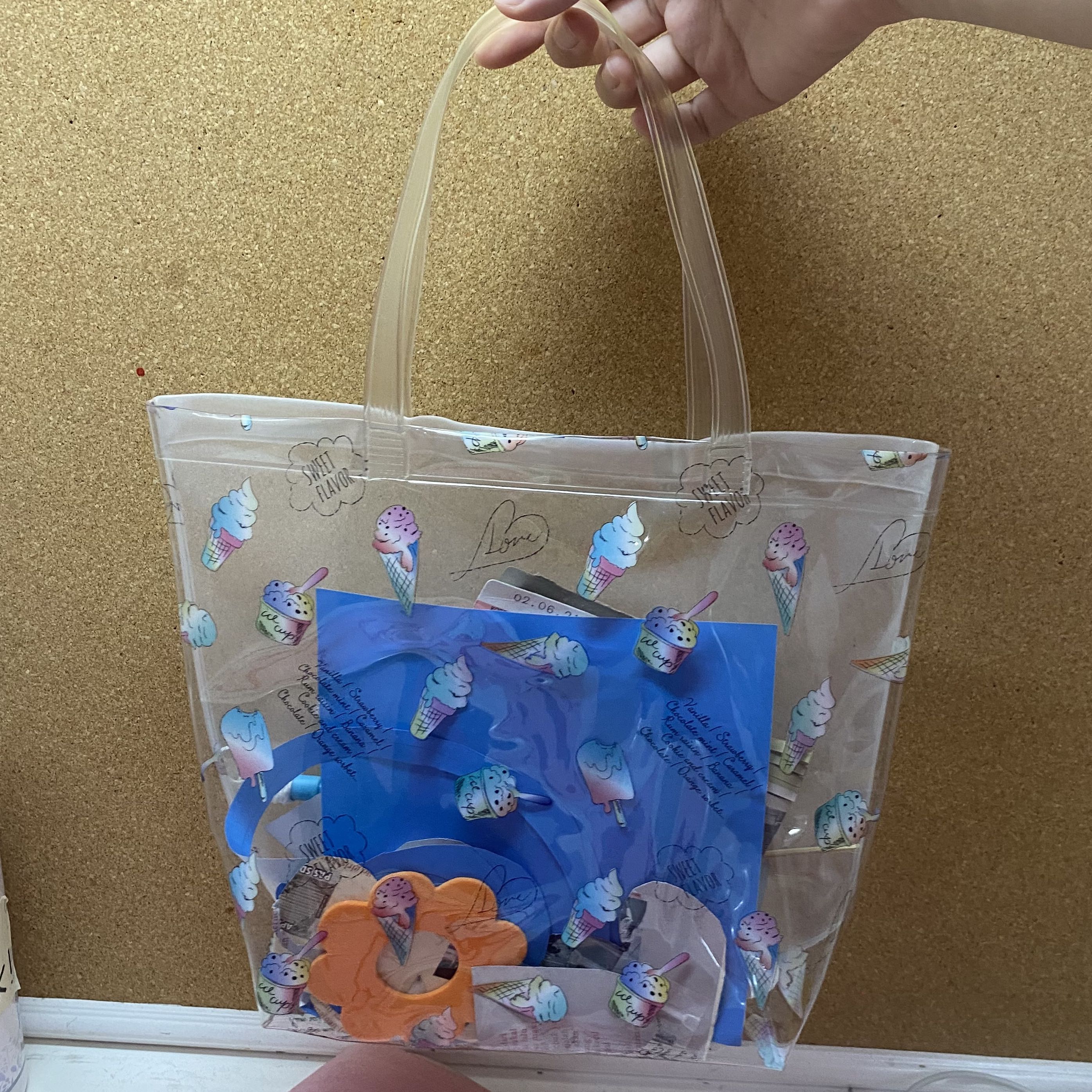Daiso clear bag clearance