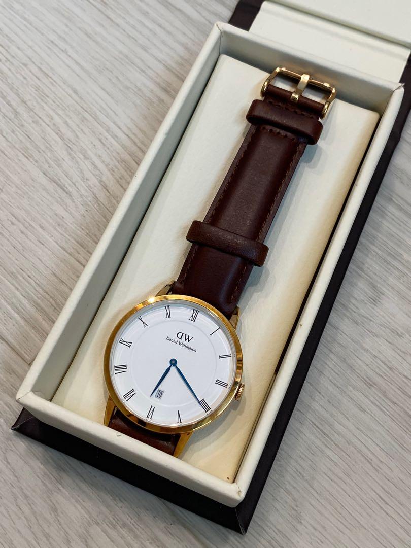 Daniel Wellington 38mm Leather Strap Watch Luxury Watches on