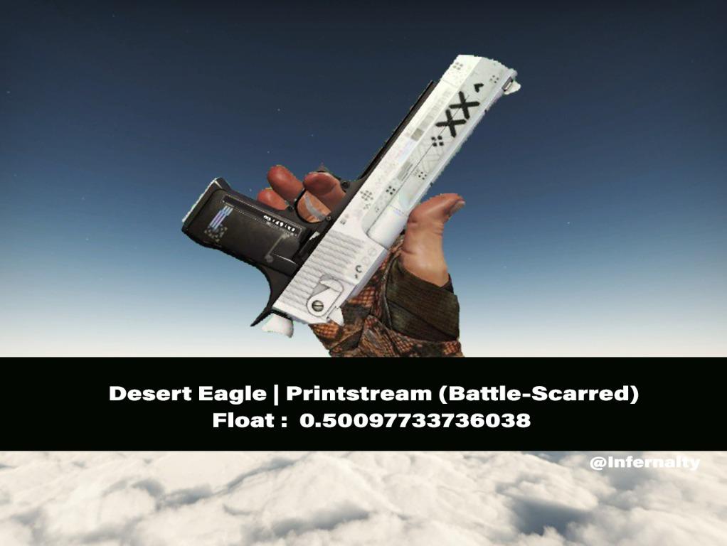 Desert Eagle Printstream BS CSGO SKINS KNIVES, Video Gaming, Gaming
