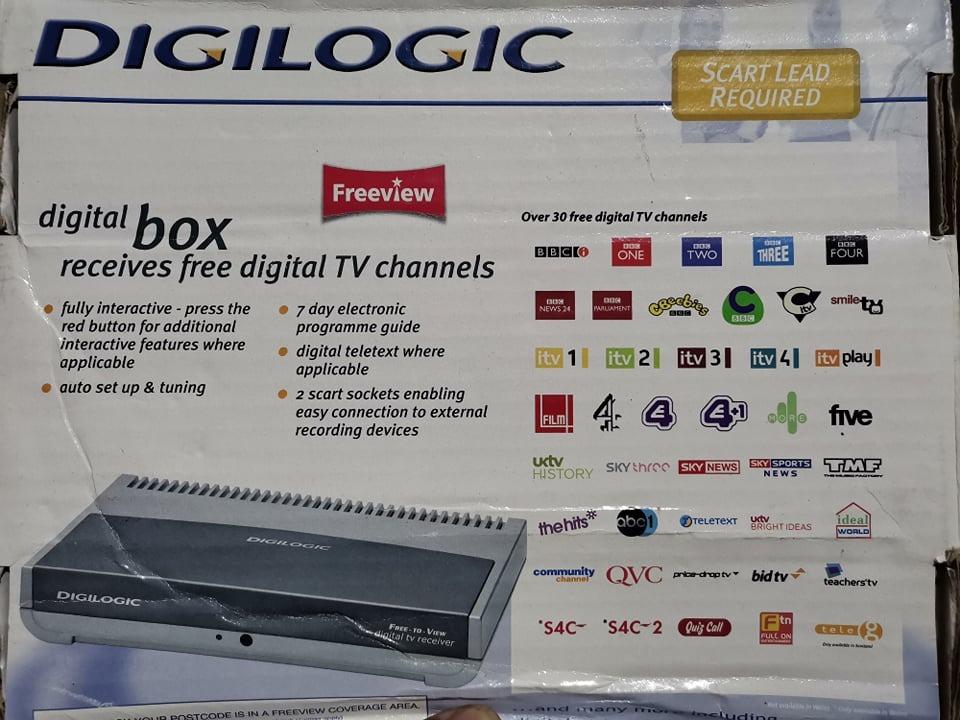 DIGILOGIC Digital Box Receives Free Digital TV Channels, TV & Home ...