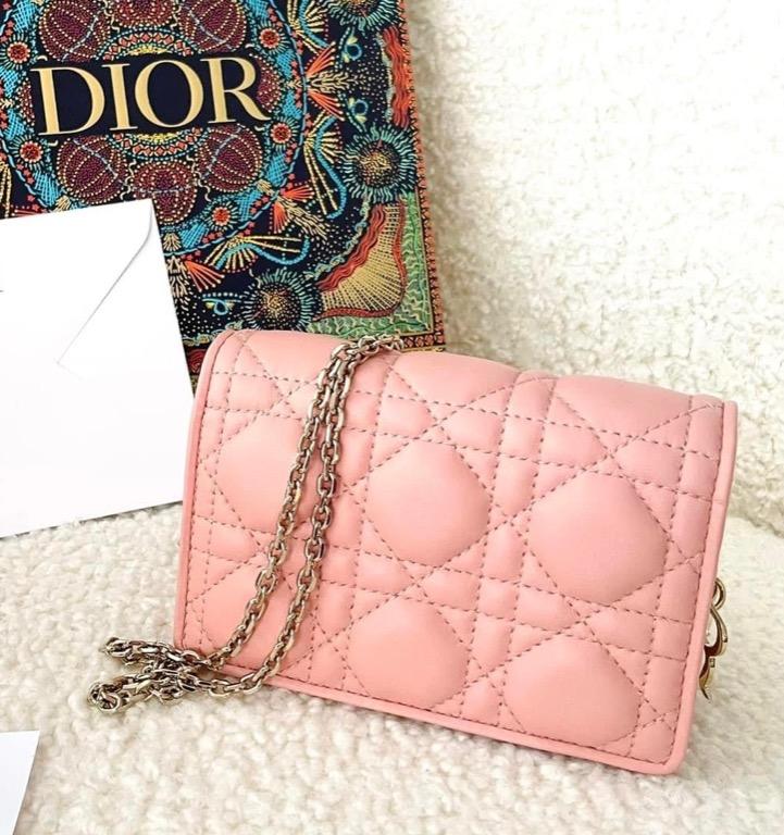 Dior Lady Dior Nano Pouch Lambskin Belt Pouch, Luxury, Bags & Wallets on  Carousell