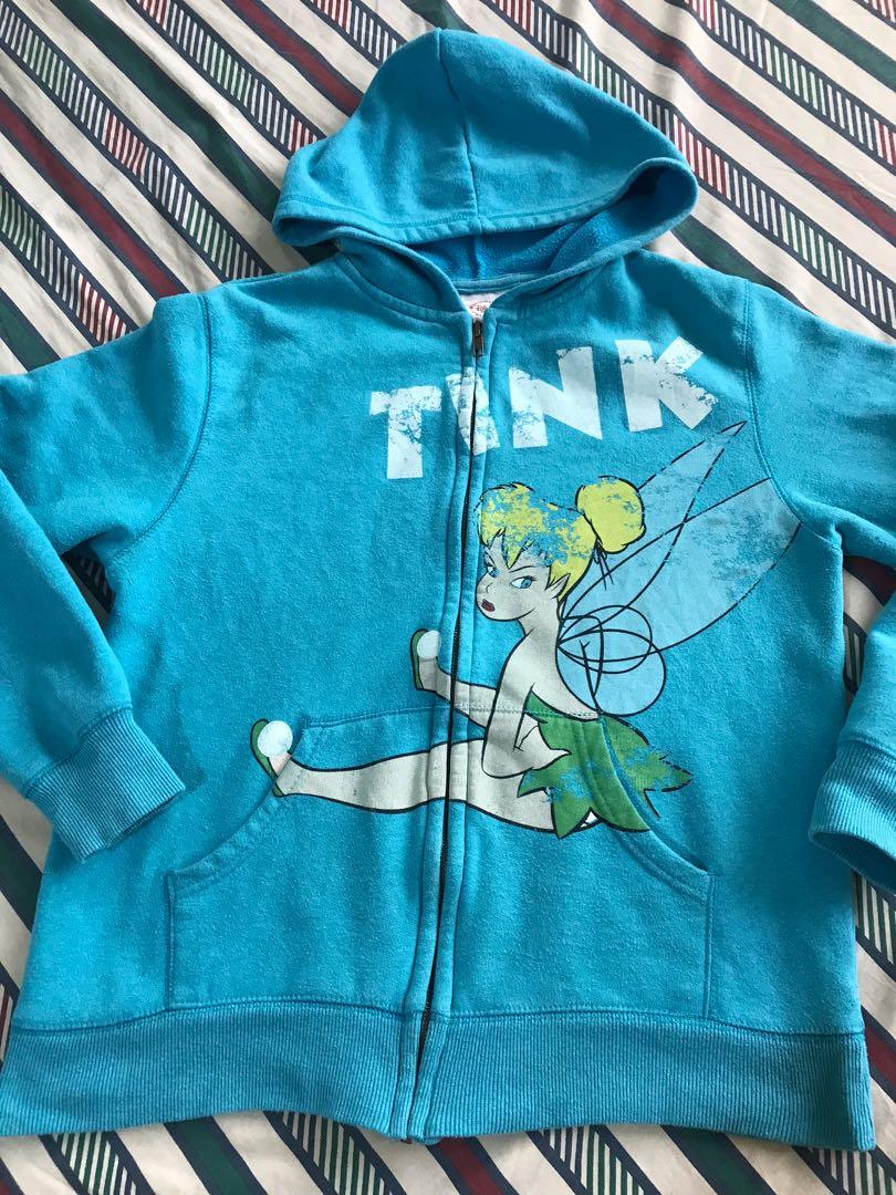Tinkerbell zip up hoodie on sale