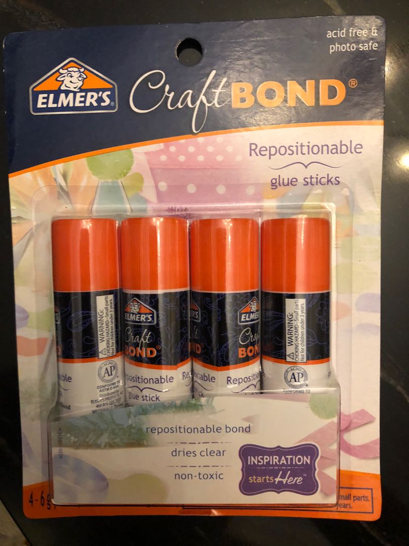 Elmer’s craft bond (repositionable glue sticks), Hobbies & Toys