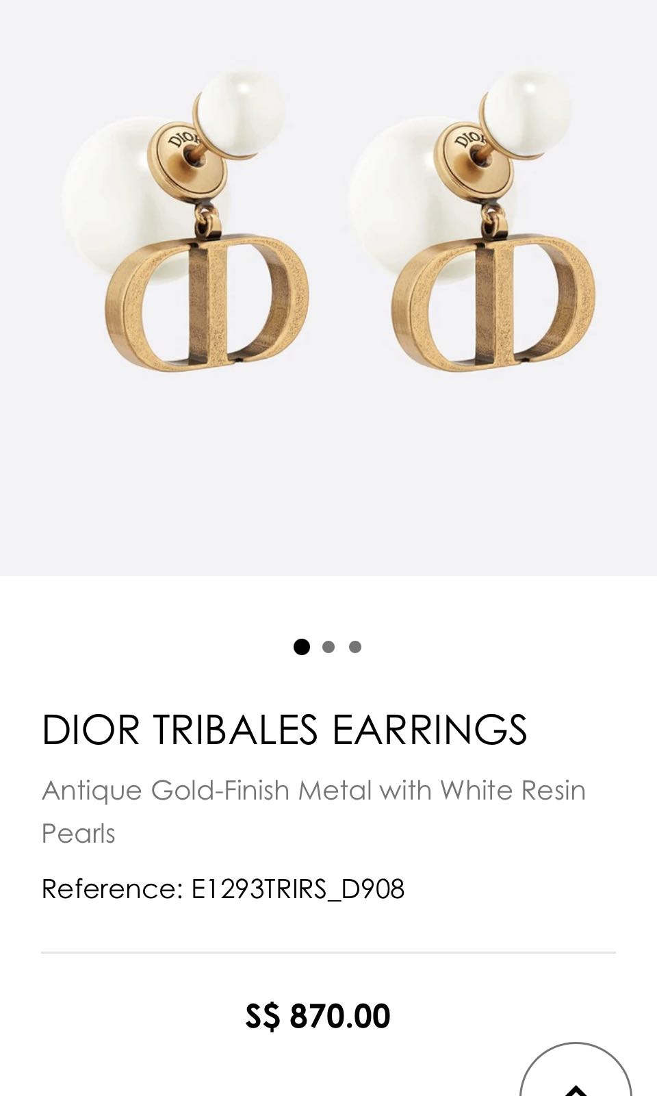 2 Slots left EU Preorder DIOR Tribales Earrings Luxury