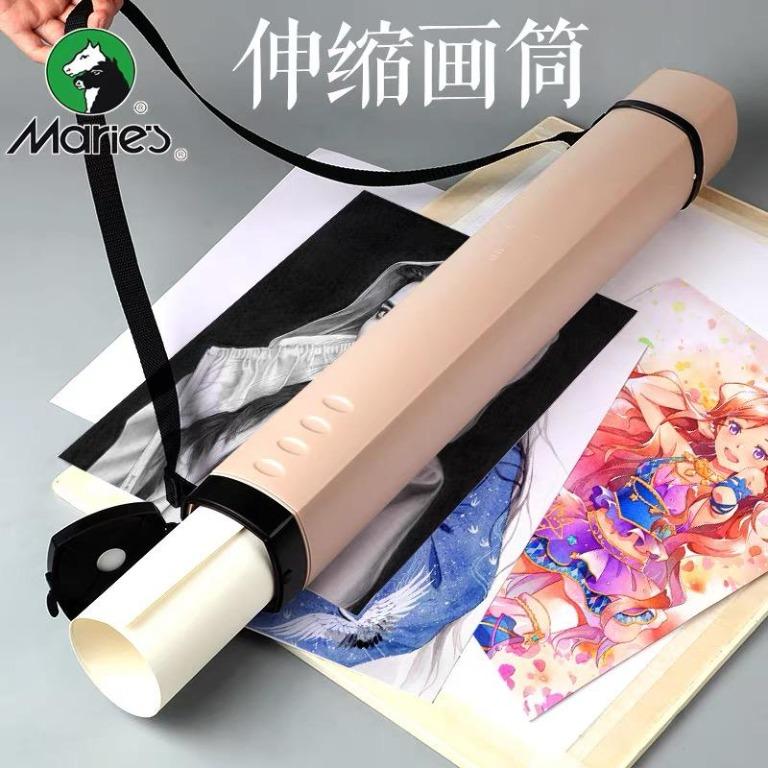 Poster Tube with Strap Telescopic Drawing Paper Tube Drawing Tube