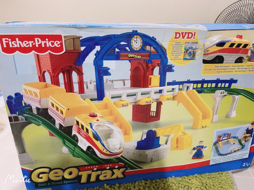 Fisher price geotrax rail and road system discount