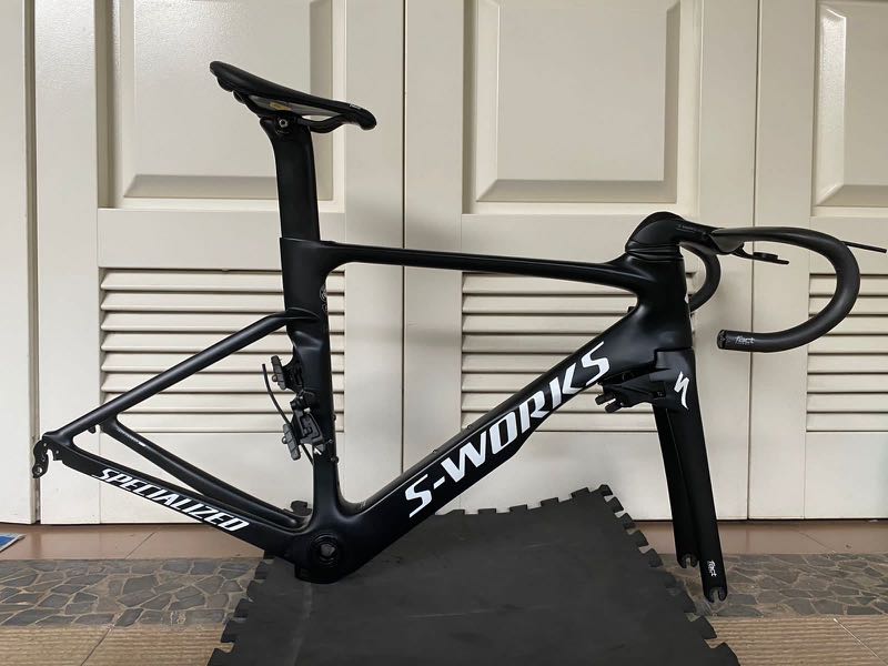Frame roadbike specialized sworks venge vias carbon black original size 52 include seatpost saddle handlebar mount garmin great condition