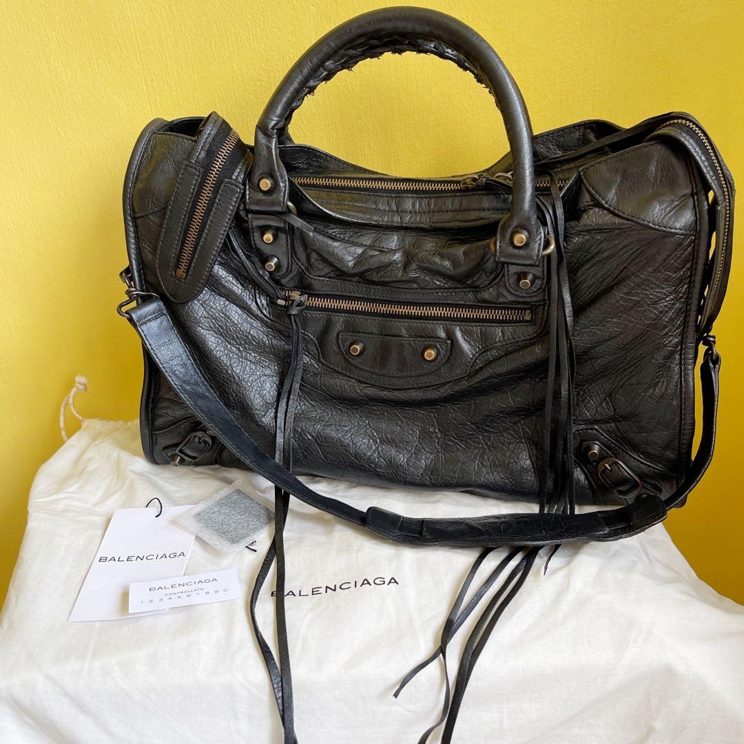 Balenciaga 115748 City 2way Leather Bag Second Hand / Selling