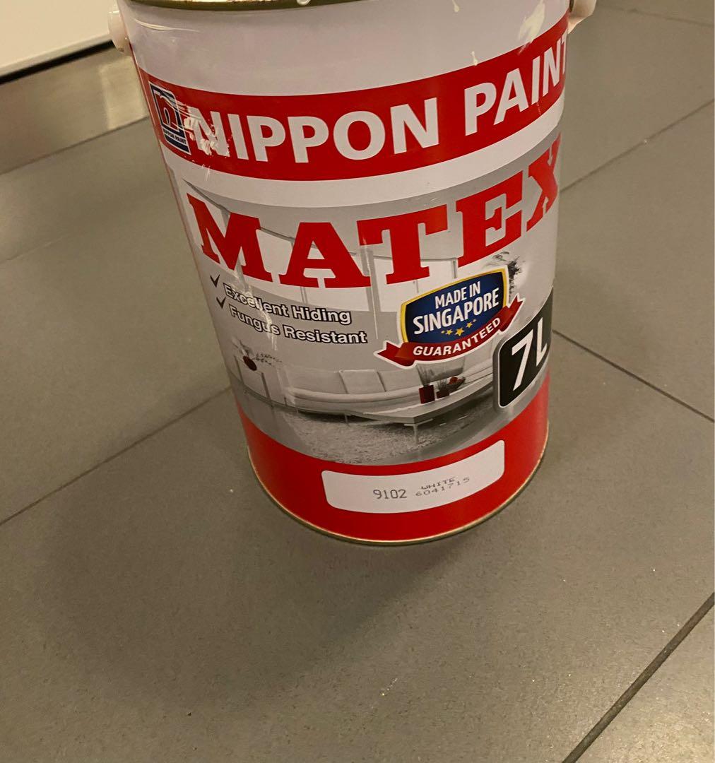 GUSH Paint + FREE 7 L Nippon Matex 9102’white paint, Furniture & Home Living, Home Improvement
