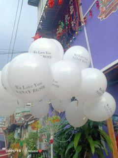 helium printed flying balloons