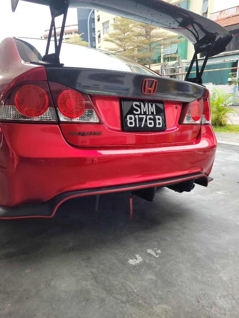 Honda Civic Rear Bumper (FIBRE), Car Accessories, Accessories on Carousell