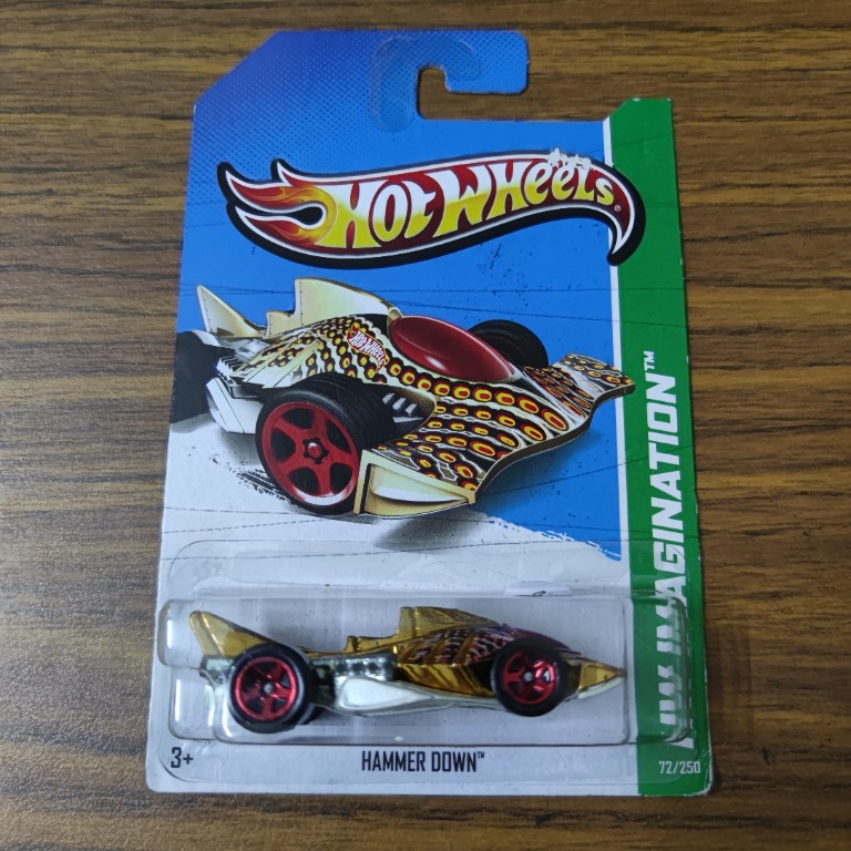 Hot Wheels Hammer Down (Gold), Hobbies & Toys, Toys & Games on Carousell