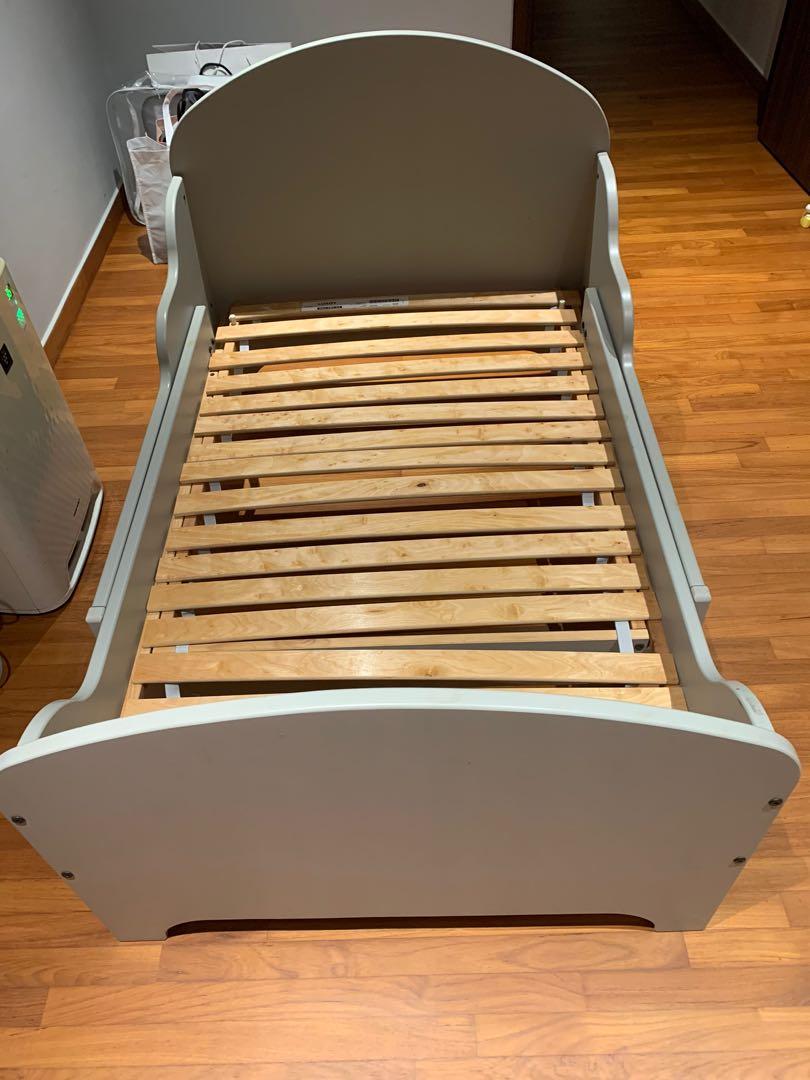 IKEA junior extendable bed with mattress!!, Furniture & Home Living, Furniture, Bed Frames