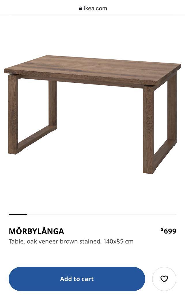 IKEA Morbylanga Table Set, Furniture & Home Living, Furniture, Tables & Sets on Carousell