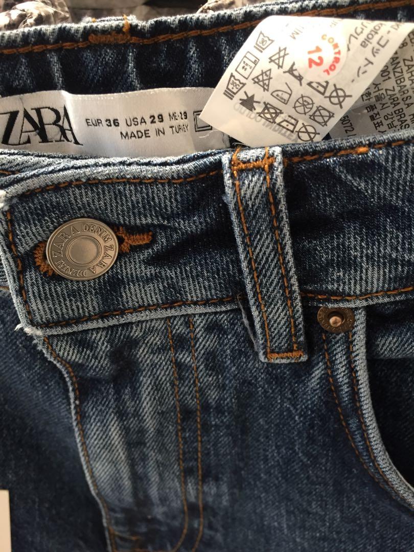 Jeans Zara, Fesyen Pria, Pakaian , Bawahan di Carousell