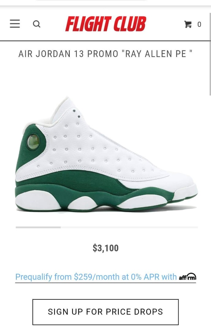 How much are ray allen 13s store
