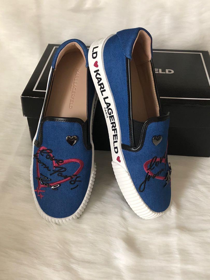 Karl lagerfeld slip ons discount