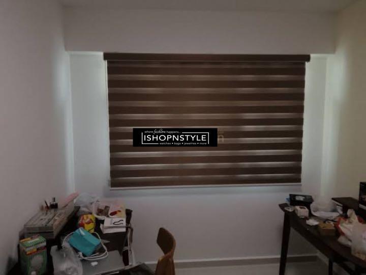 Korean Roller Blinds (Category: Curtains & Blinds) located in Lipa City. Submitted by mariegaring (Listing ID 1127387527, Image 3). Description: Customized Preloved Roller Blinds made by Ace Hardware. Dina po nagagamit mula nagpandemic at umalis na po kasi sa office. dimensions : 30 x 45 inches Color : Dark Chocolate.