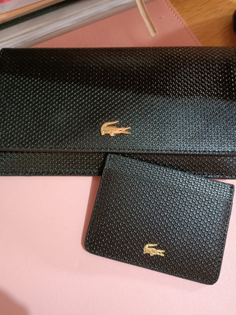 Lacoste split cow store leather