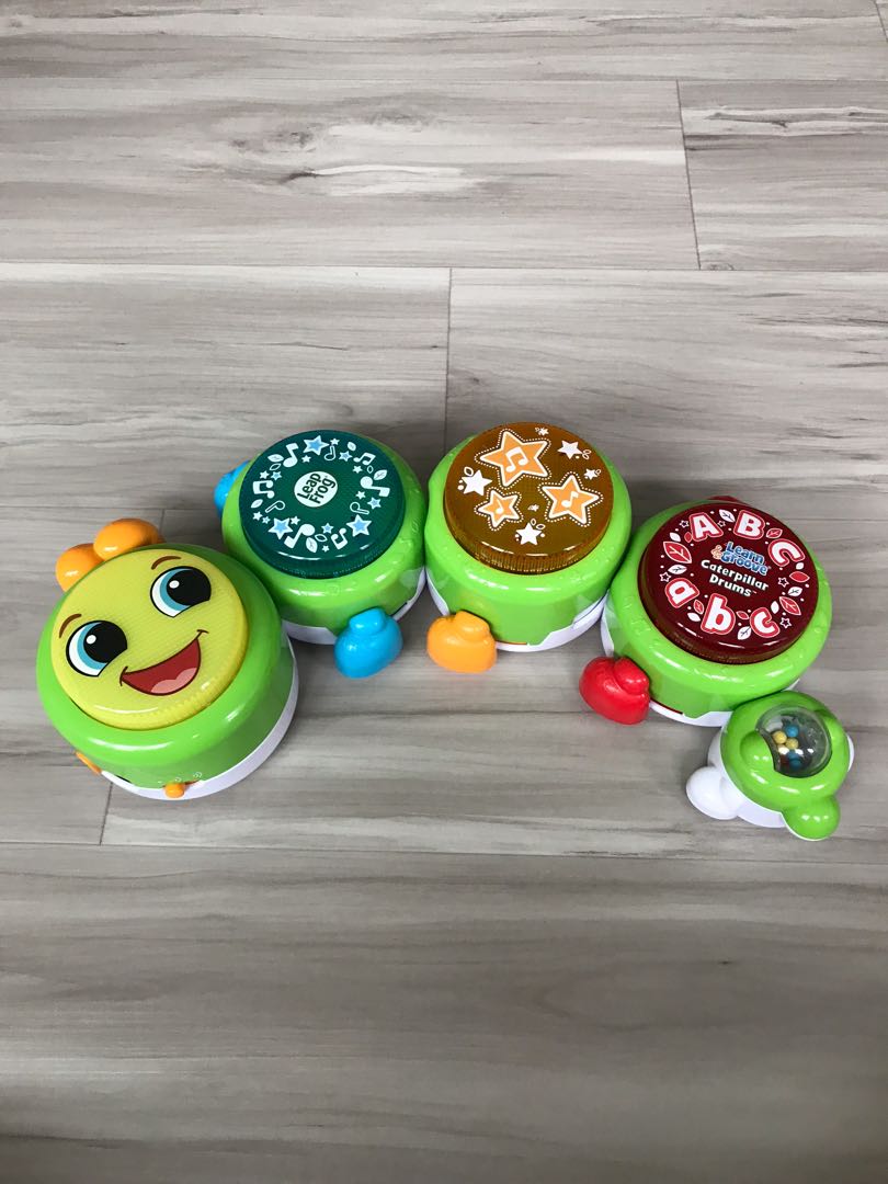 LeapFrog Learn And Groove Caterpillar Drums - Musical Toy For Babies 6+ Months