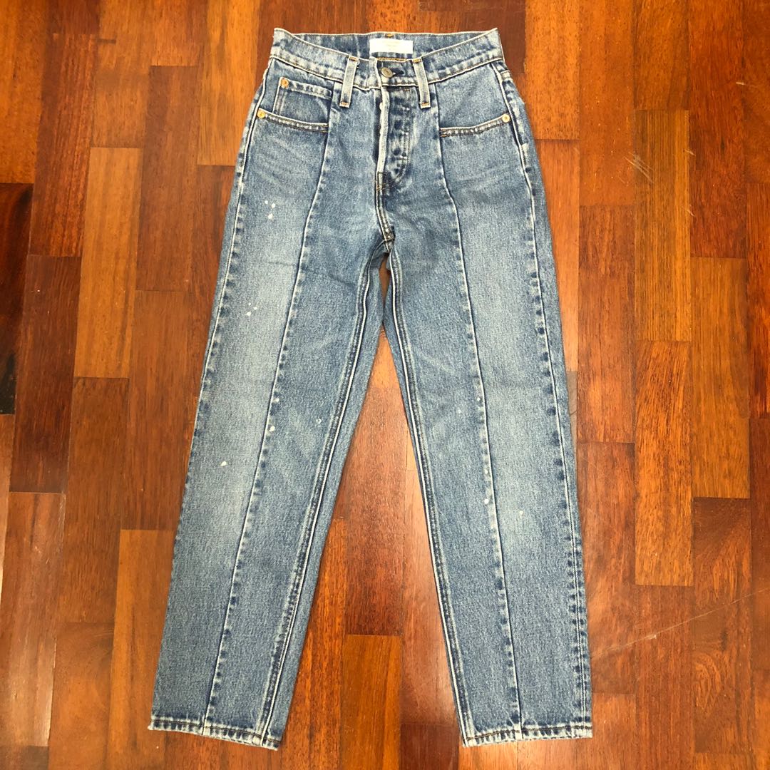 MustGo AUTHENTIC LEVI'S ALTERED STRAIGHT LEGS JEANS, Women's Fashion,  Bottoms, Jeans & Leggings on Carousell