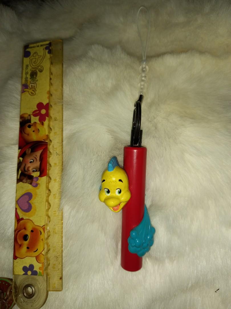 Little Mermaid Flounder Keychain, Hobbies & Toys, Toys & Games on Carousell