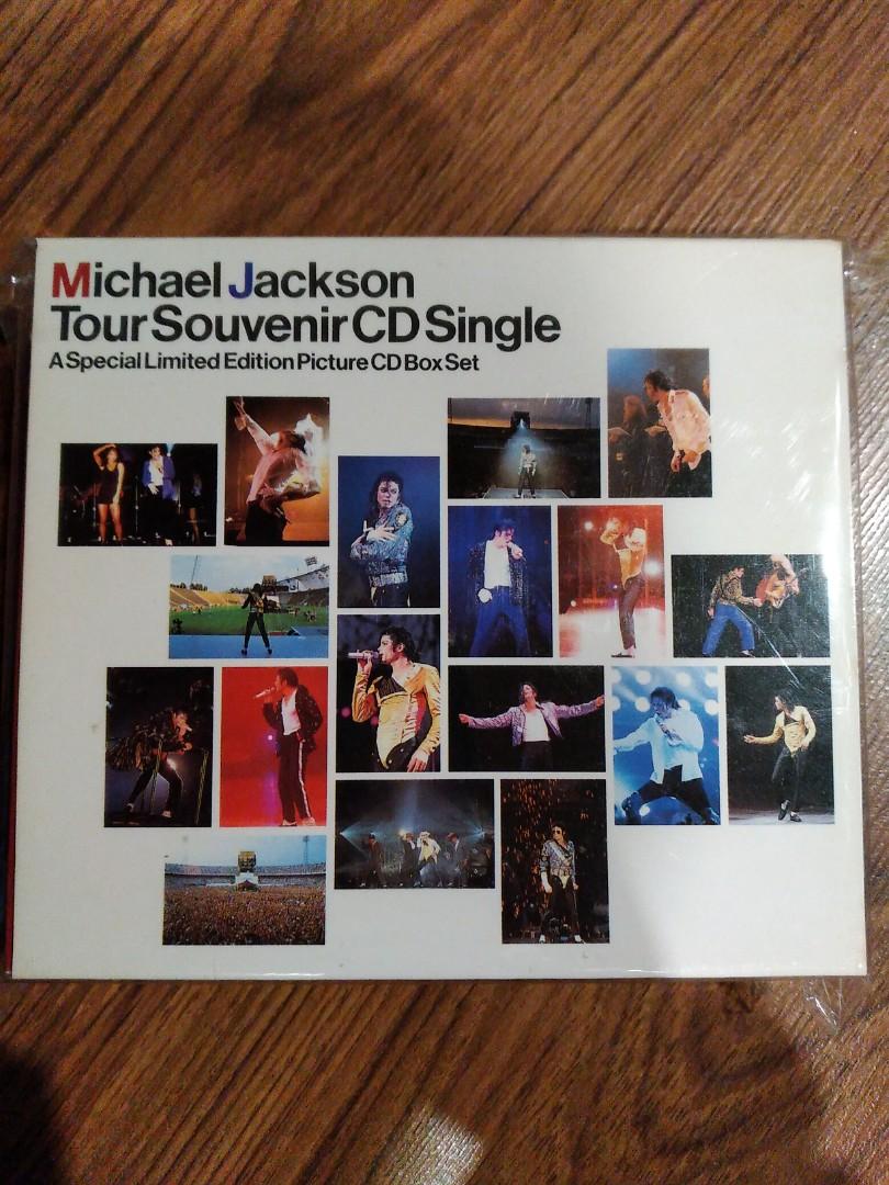 Michael Jackson Tour Souvenir CD Single Japan Press (Category: CDs & DVDs) located in Antipolo. Submitted by lanetatum (Listing ID 1127487849, Image 1). Description: all discs are in NM condition. Japan press. Total of 5 Discs.