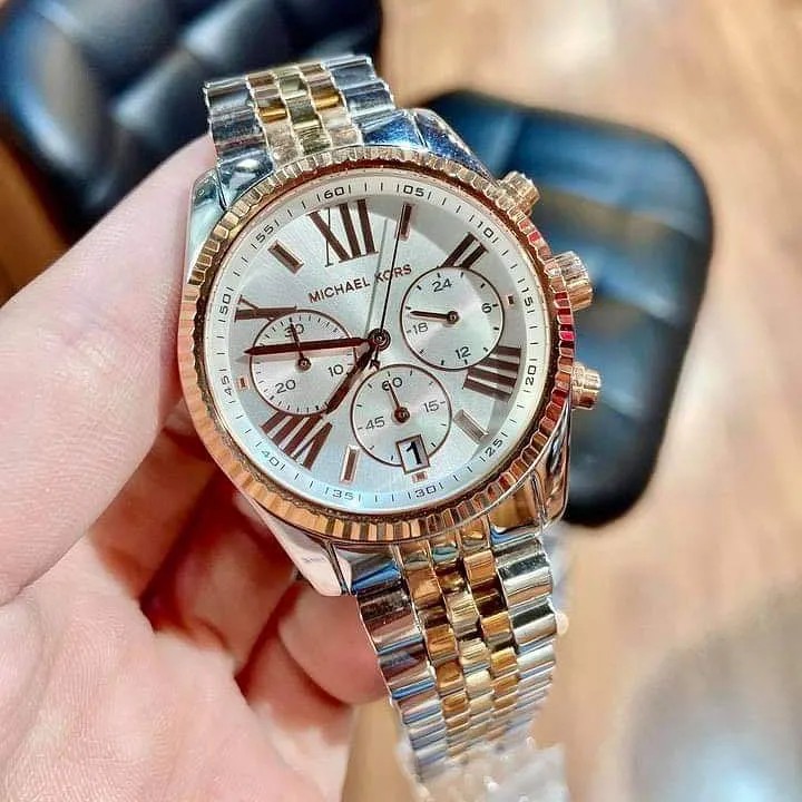 Mk tri tone watch top