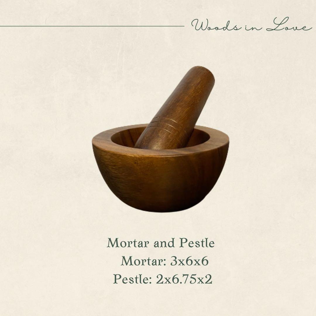Mortar and Pestle (Category: Other Kitchenware & Tableware) located in Manila. Submitted by woodsinlove (Listing ID 1127484360, Image 1). Description: 🪵Made with export quality Acacia Wood 🪵We accept customize and bulk order, corporate volume and wedding souvenirs. Slide into our Dms or email us at 📧woodsinlove@gmail.com 🪵Customize your Hotel/Cafe/Resort/Bar with us 🪵Direct supplier 🪵Resellers are welcome 🪵We give discount for bulk orders 