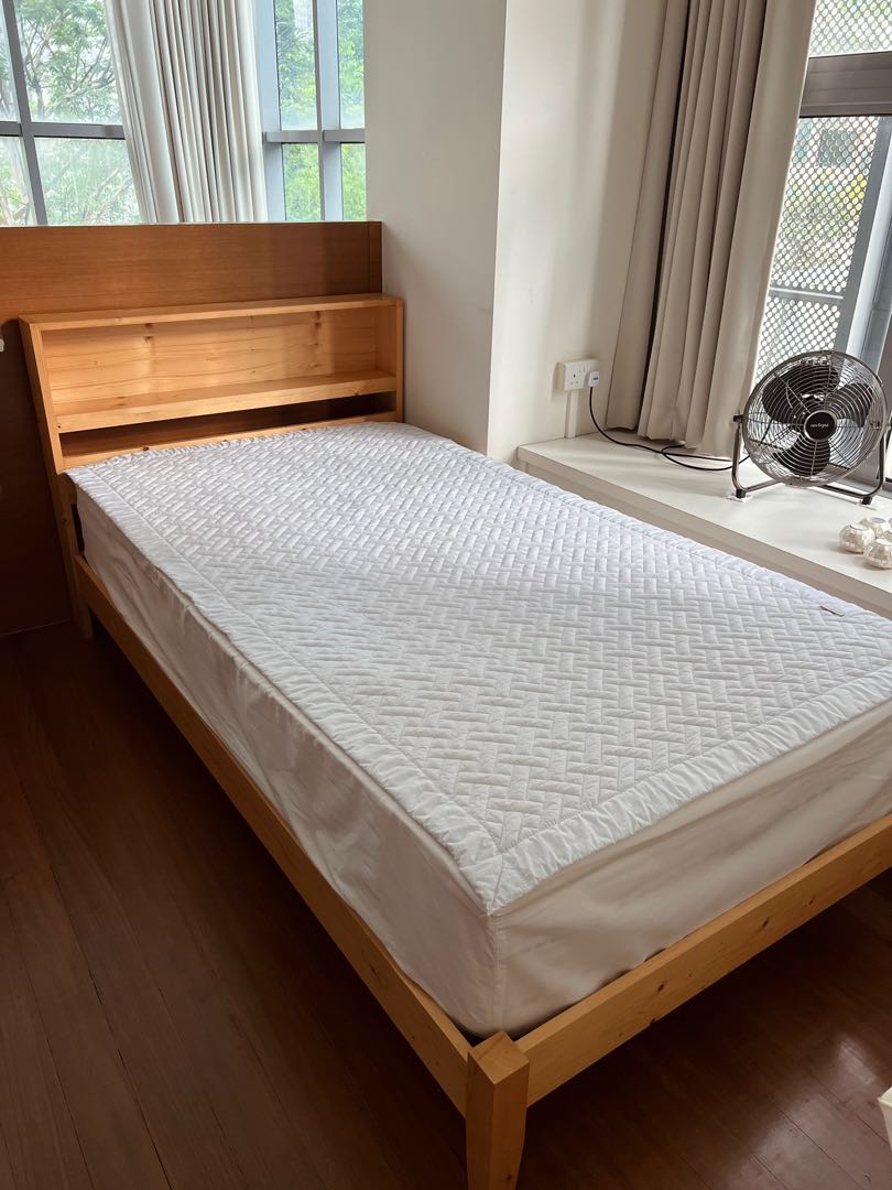 Korean Bed Frame Mattress Memory Foam Furniture Home Living