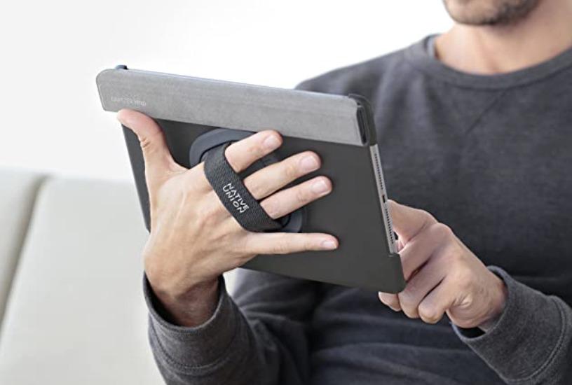Native Union GRIPSTER Wrap for iPad Air 2 iPad Pro 9.7 (Category: Cases & Sleeves) located in Marikina City. Submitted by skowshop (Listing ID 1127390122, Image 2). Description: An integrated protective wrap system firmly secures to your iPad whether it's rolled up or down. GRIPSTER Wrap is the ultimate iPad tool. With 8 lockable positions the integrated handle allows you to grip your iPad safely, securely and comfortably. The durable strap makes