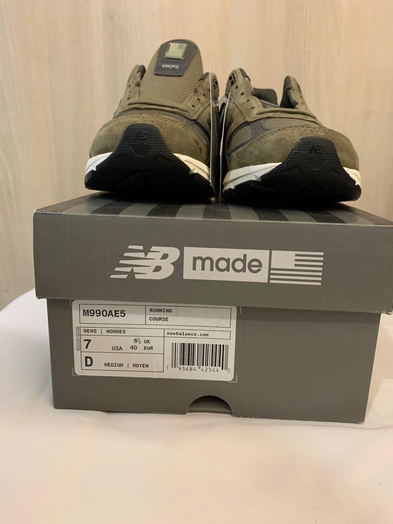 New Balance M990 AE5 (990 V5), 男裝, 鞋 