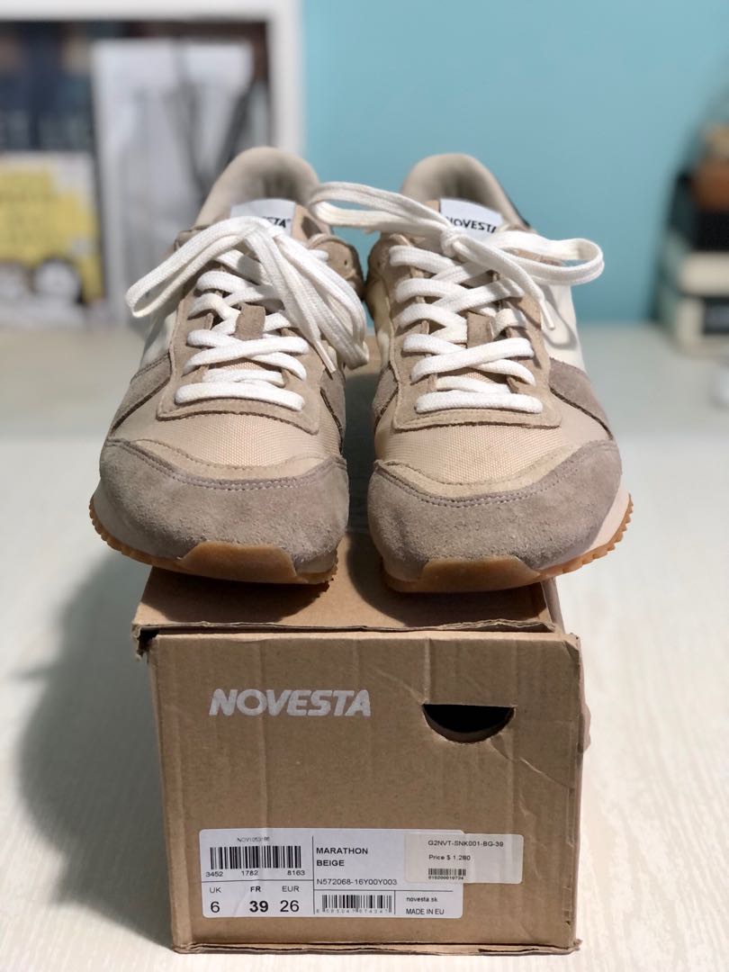 🈹❗️特價❗️Novesta Marathon (Beige) EU39, 男裝, 鞋, 波鞋- Carousell