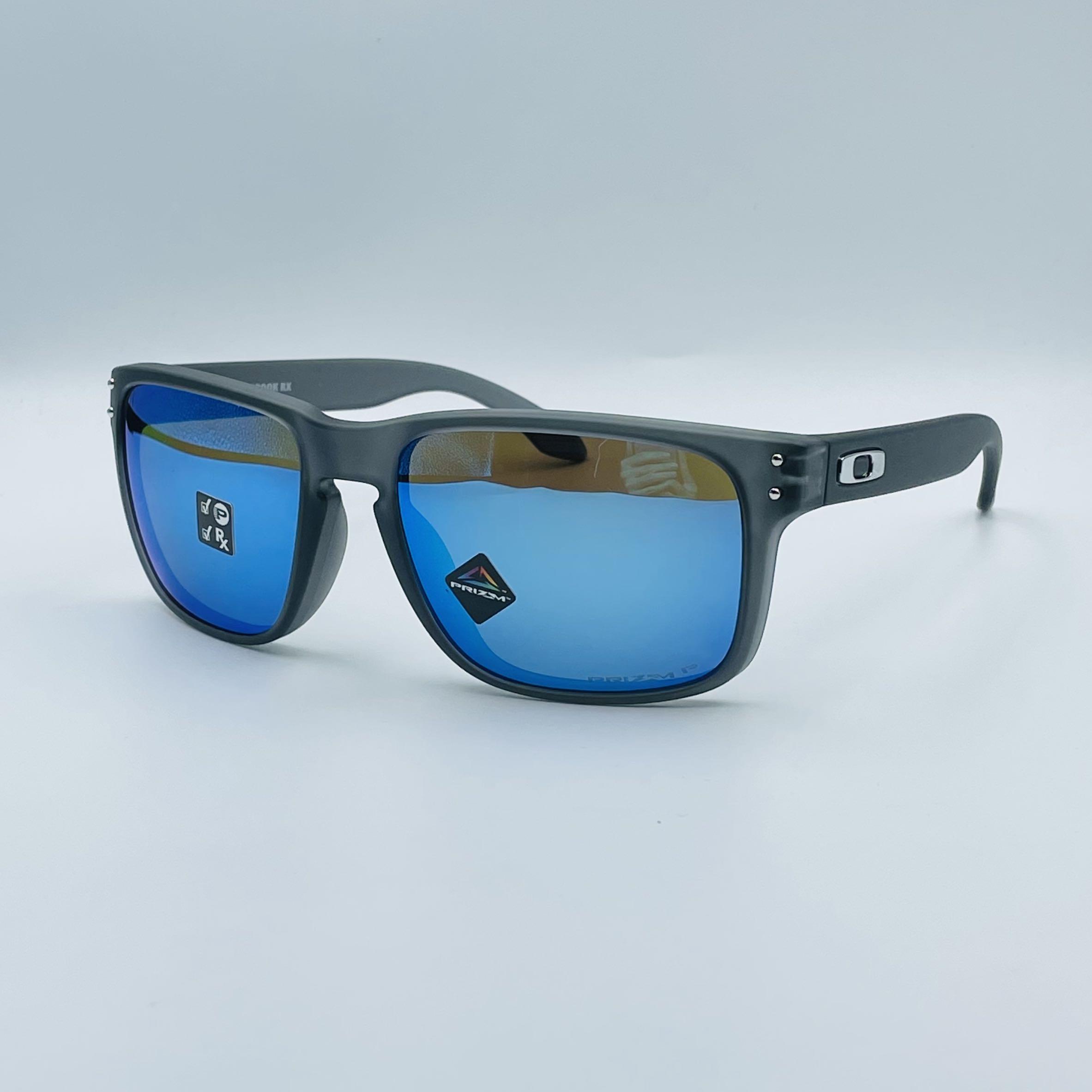Oakley Holbrook Matte Grey Smoke Prizm Sapphire Polarized Custom