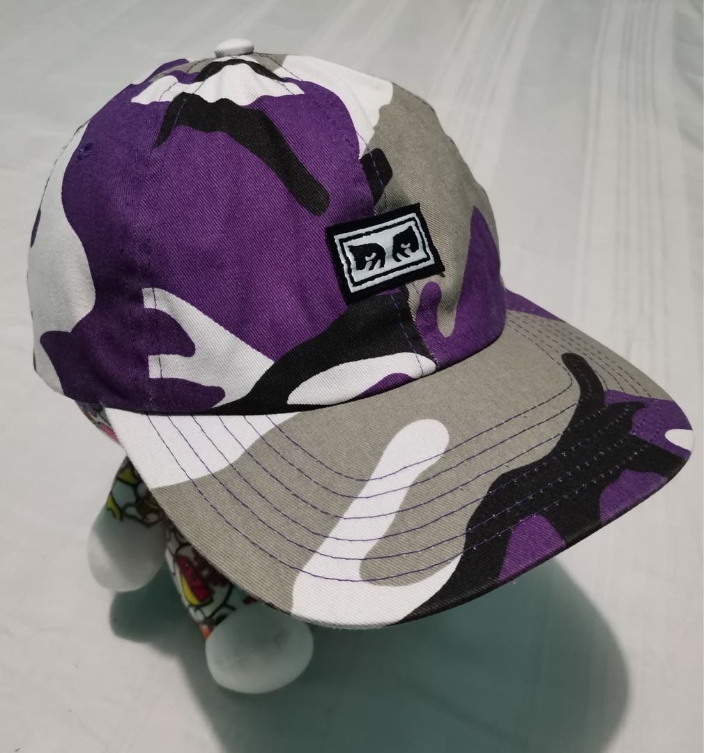OBEY Resist 6Panel Purple Cap, Men's 