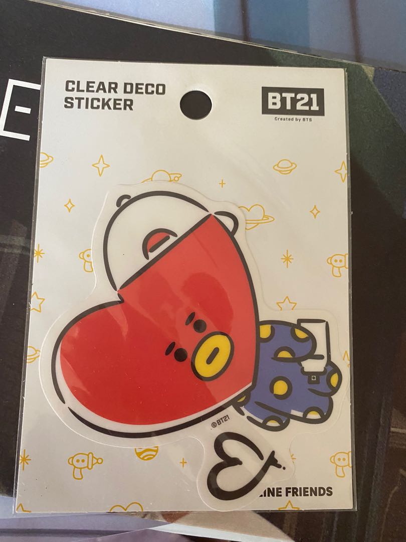 OFFICIAL BT21 TATA BTS V TAEHYUNG DECO STICKER Line character official ...