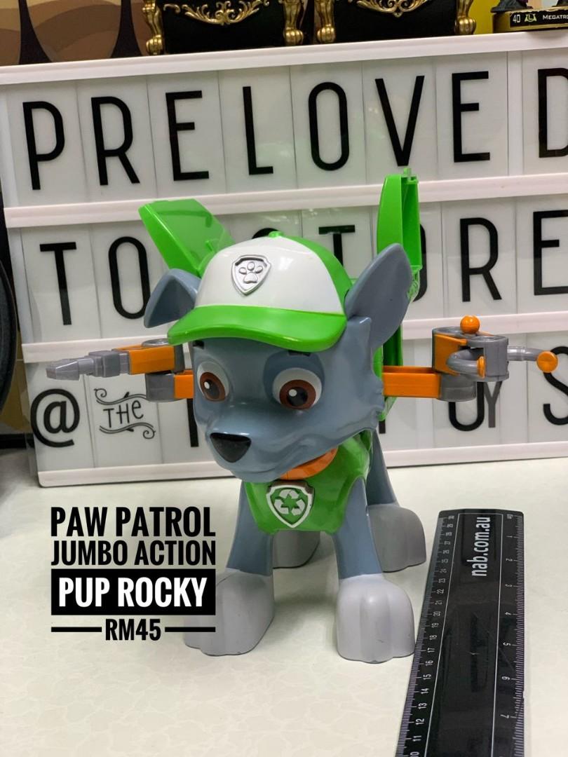 Paw Patrol Jumbo Action Pup Rocky Hobbies Toys Toys Games on