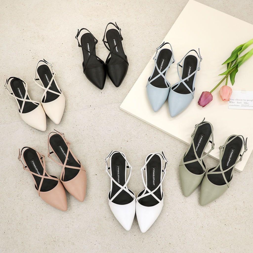 PINKELEPHANT size 235mm Korea slingbacks shoes Women s Fashion Footwear Flats on Carousell