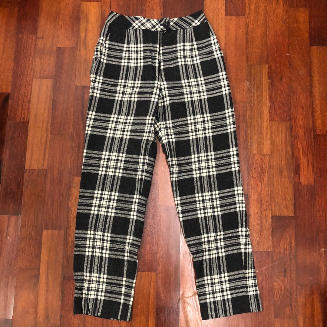 PLAID PANTS, Women's Fashion, Bottoms 